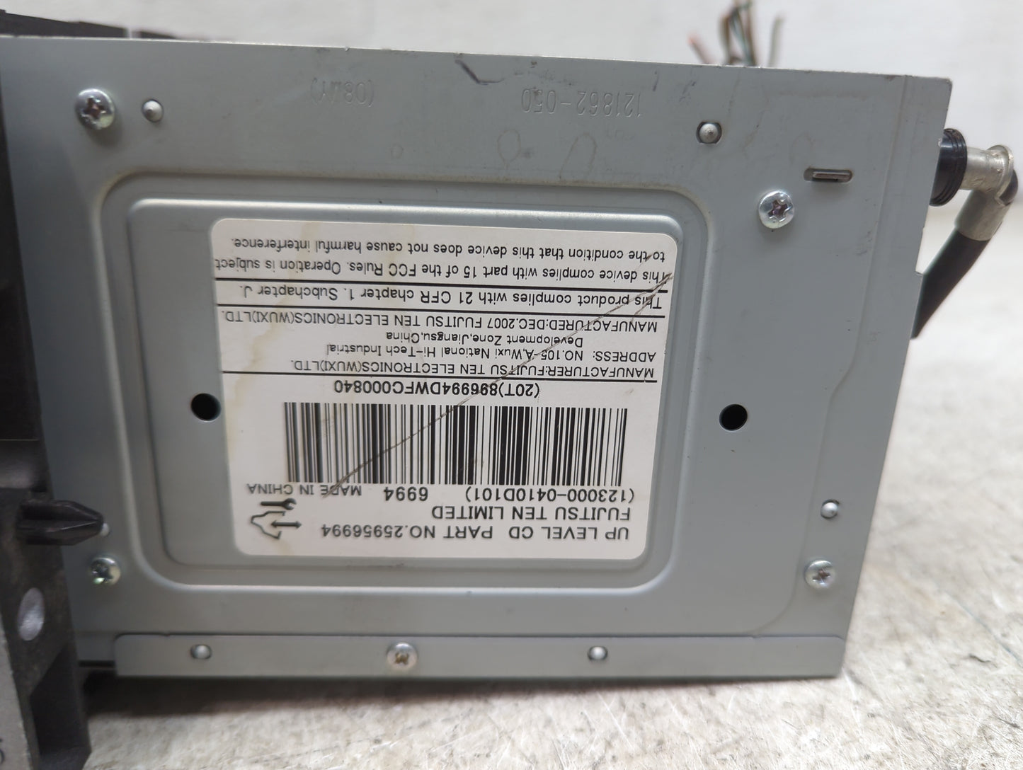 2008 Chevrolet Equinox Radio AM FM Cd Player Receiver Replacement P/N:25956994 1230000-0410D101, 6994, 121862-010 Fits OEM U
