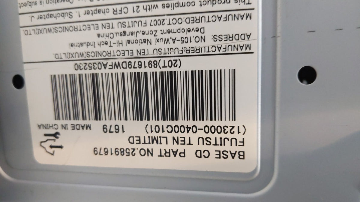 2008-2008 Chevrolet Equinox Am Fm Cd Player Radio Receiver 149925 - Oemusedautoparts1.com