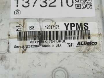2008 Chevrolet Impala PCM Engine Control Computer ECU ECM PCU OEM P/N:12617174 Fits Fits 2009 2011 OEM Used Auto Parts