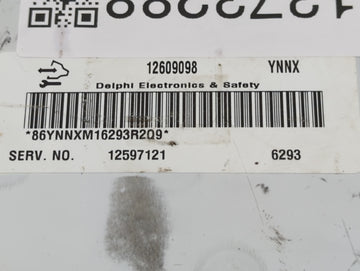 2008 Chevrolet Impala PCM Engine Control Computer ECU ECM PCU OEM P/N:12609098 Fits Fits 2009 2011 OEM Used Auto Parts