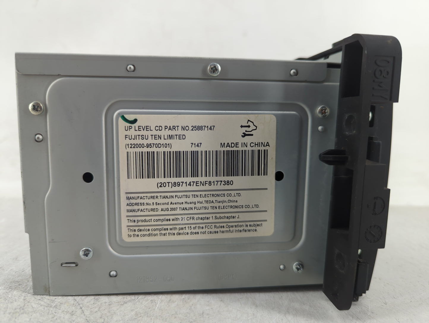 2007-2008 Chevrolet Impala Radio AM FM Cd Player Receiver Replacement P/N:25887147 Fits Fits 2007 2008 OEM Used Auto Parts -
