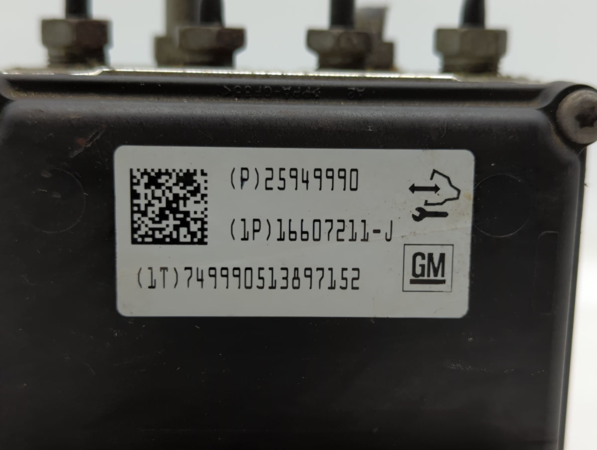 2008-2009 Chevrolet Malibu Anti-Lock Brake ABS Pump Module Actuator OEM P/N:25928254 25949989, 20812604 Fits Fits 2008 2009