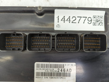 2008-2010 Chrysler 300 PCM Engine Control Computer ECU ECM PCU OEM P/N:P05150246AD TGBEH2357JM111 Fits Fits 2008 2009 2010 OEM Used Auto Parts