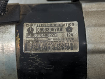2003-2010 Chrysler Pt Cruiser Car Starter Motor Solenoid OEM P/N:M000T84882ZC 05033067AB Fits OEM Used Auto Parts