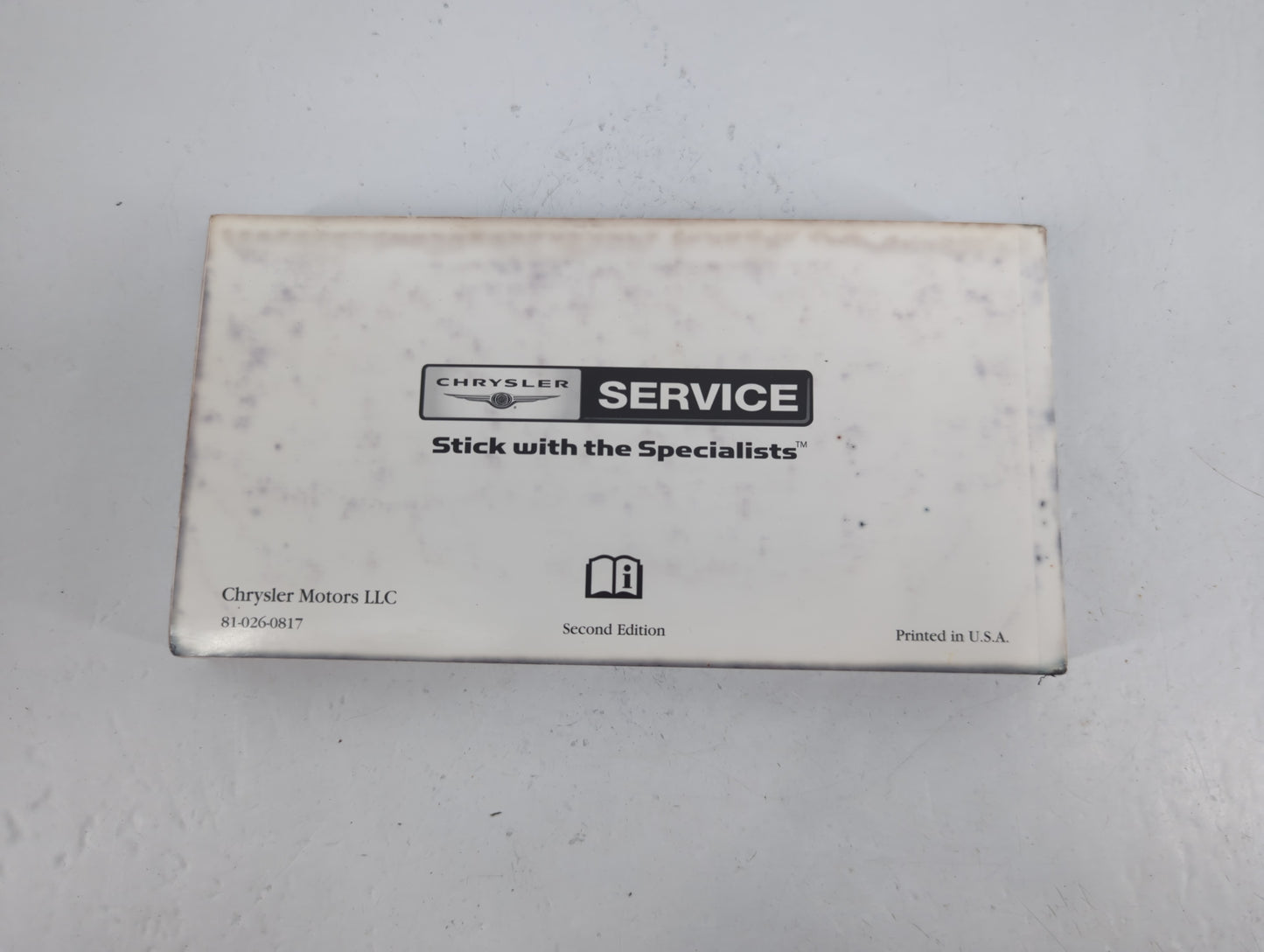 2008 Chrysler Town & Country Owners Manual Book Guide P/N:81-026-0817 OEM Used Auto Parts - Oemusedautoparts1.com