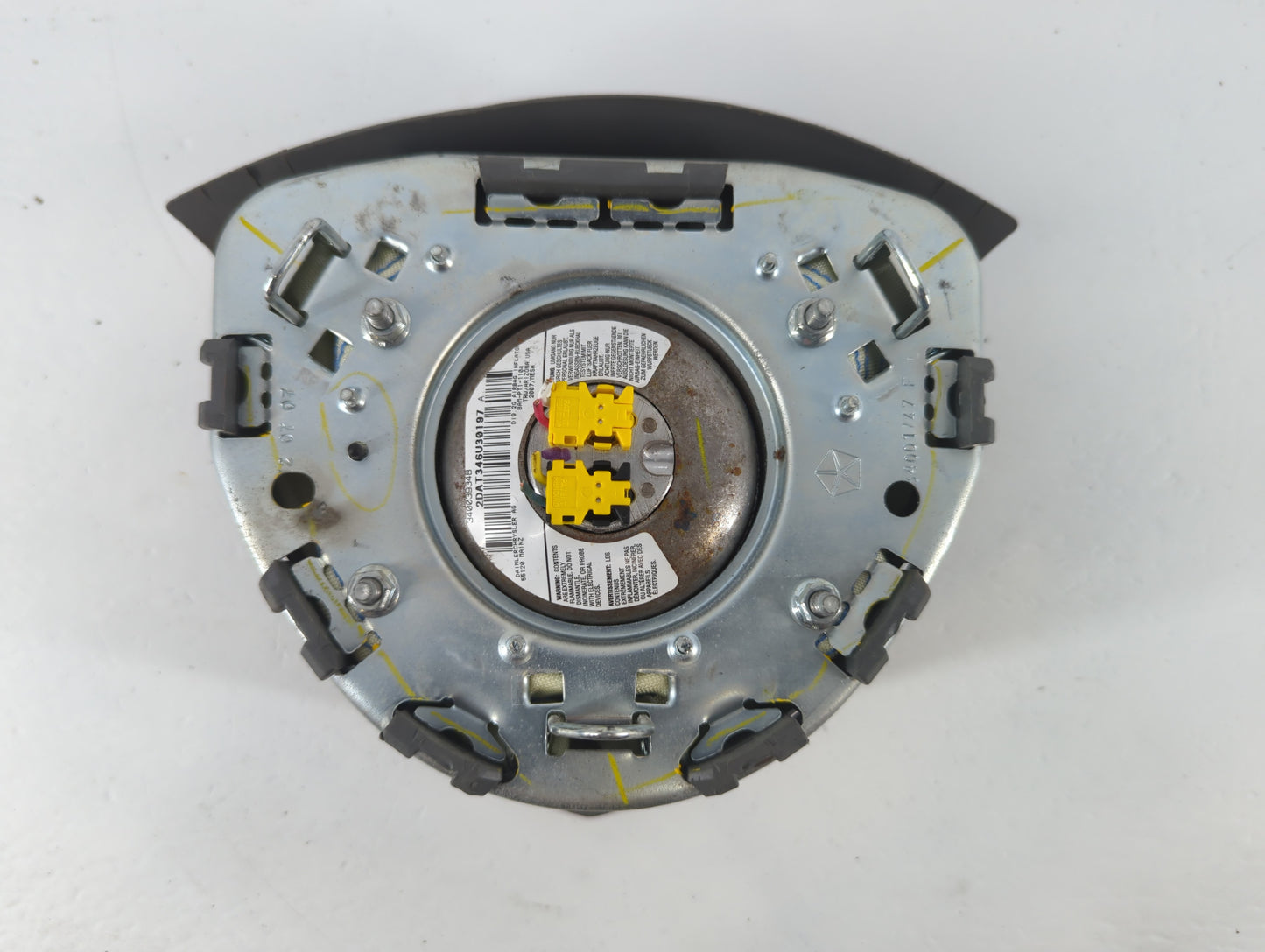 2008 Chrysler Town & Country Air Bag Driver Left Steering Wheel Mounted Fits OEM Used Auto Parts - Oemusedautoparts1.com