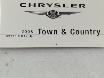 2008 Chrysler Town & Country Owners Manual Book Guide OEM Used Auto Parts