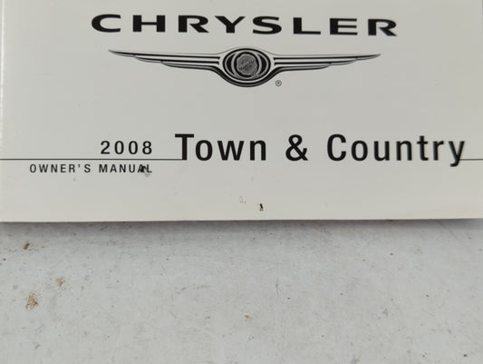 2008 Chrysler Town & Country Owners Manual Book Guide OEM Used Auto Parts