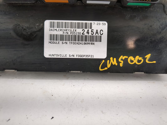 2008 Dodge Avenger PCM Engine Control Computer ECU ECM PCU OEM P/N:P05150245AC Fits Fits 2007 OEM Used Auto Parts