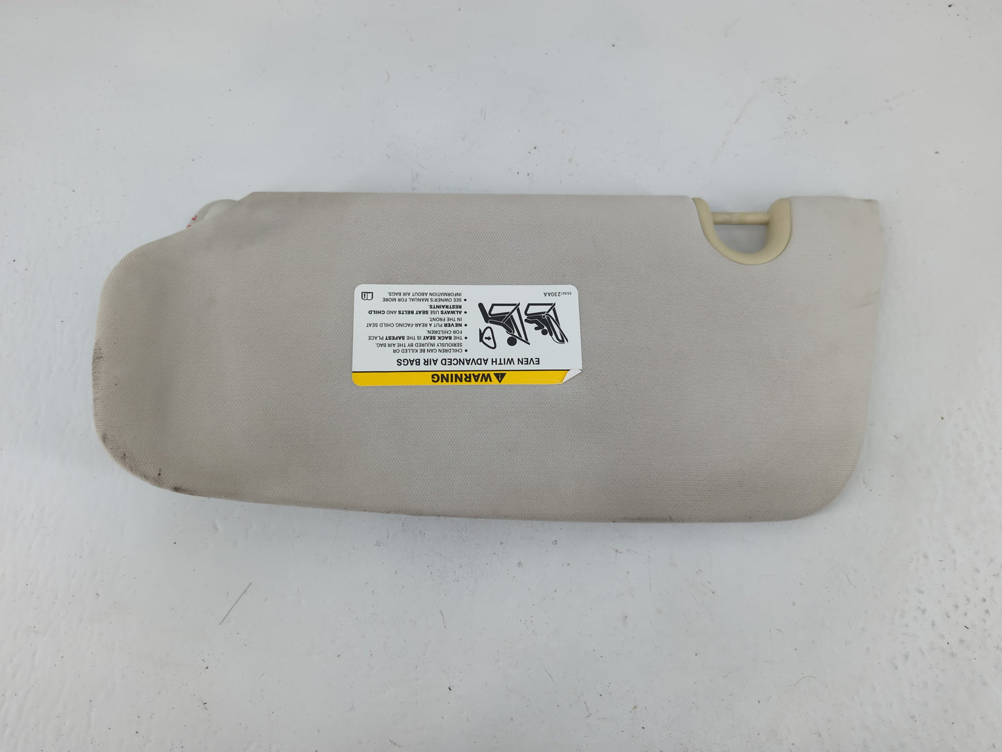 2007-2008 Dodge Caliber Sun Visor Shade Replacement Passenger Right Mirror Fits Fits 2007 2008 OEM Used Auto Parts - Oemused