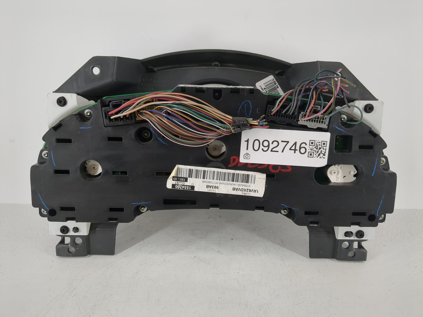 2007-2008 Dodge Caliber Instrument Cluster Speedometer Gauges P/N:61472250344C Fits Fits 2007 2008 OEM Used Auto Parts - Oem