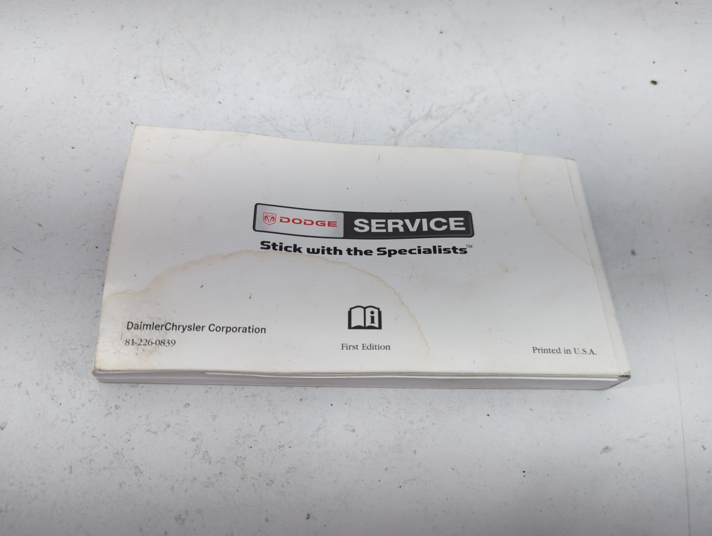 2008 Dodge Caliber Owners Manual Book Guide OEM Used Auto Parts - Oemusedautoparts1.com