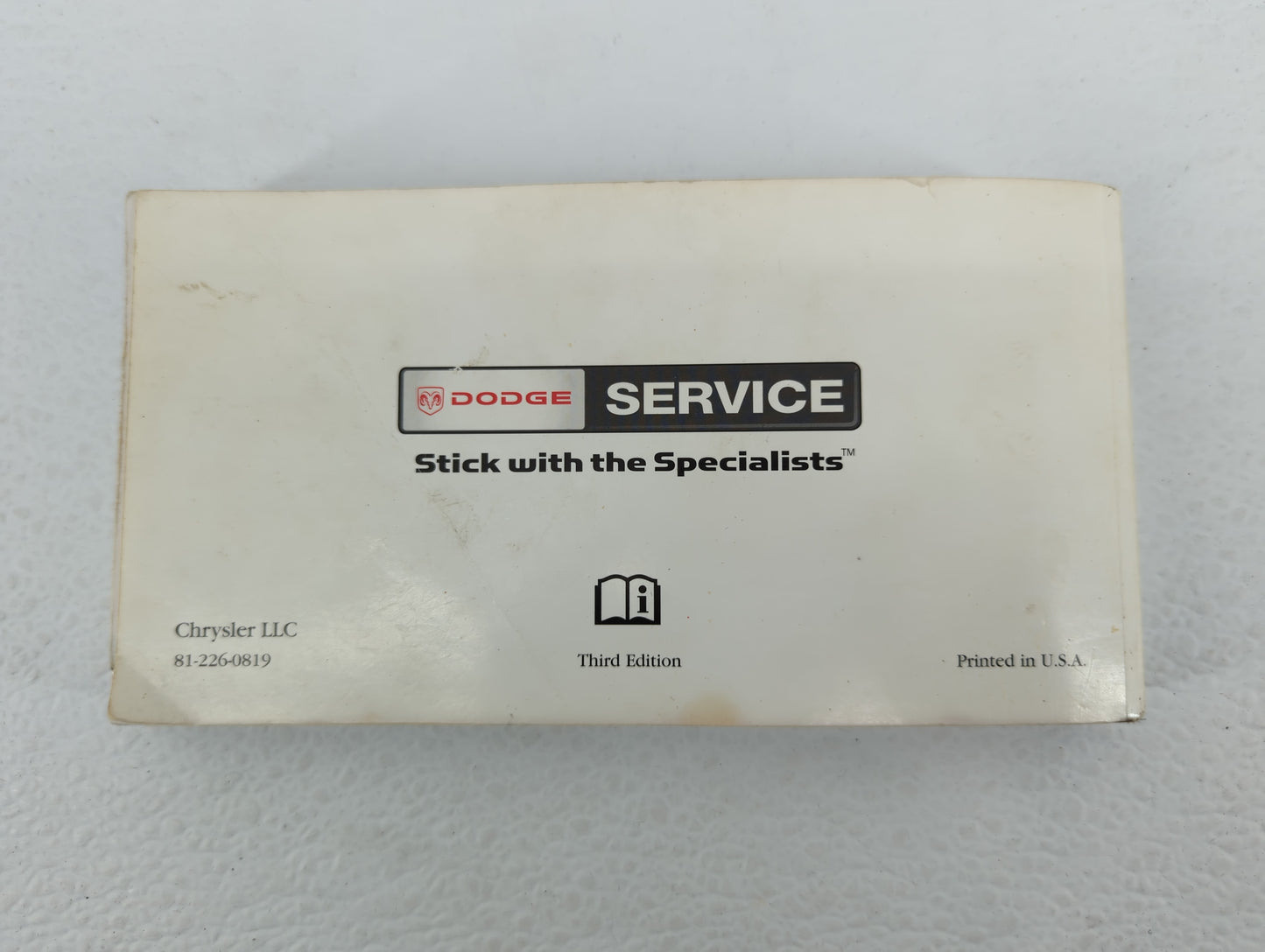 2008 Dodge Caravan Owners Manual Book Guide P/N:81-226-0819 OEM Used Auto Parts - Oemusedautoparts1.com