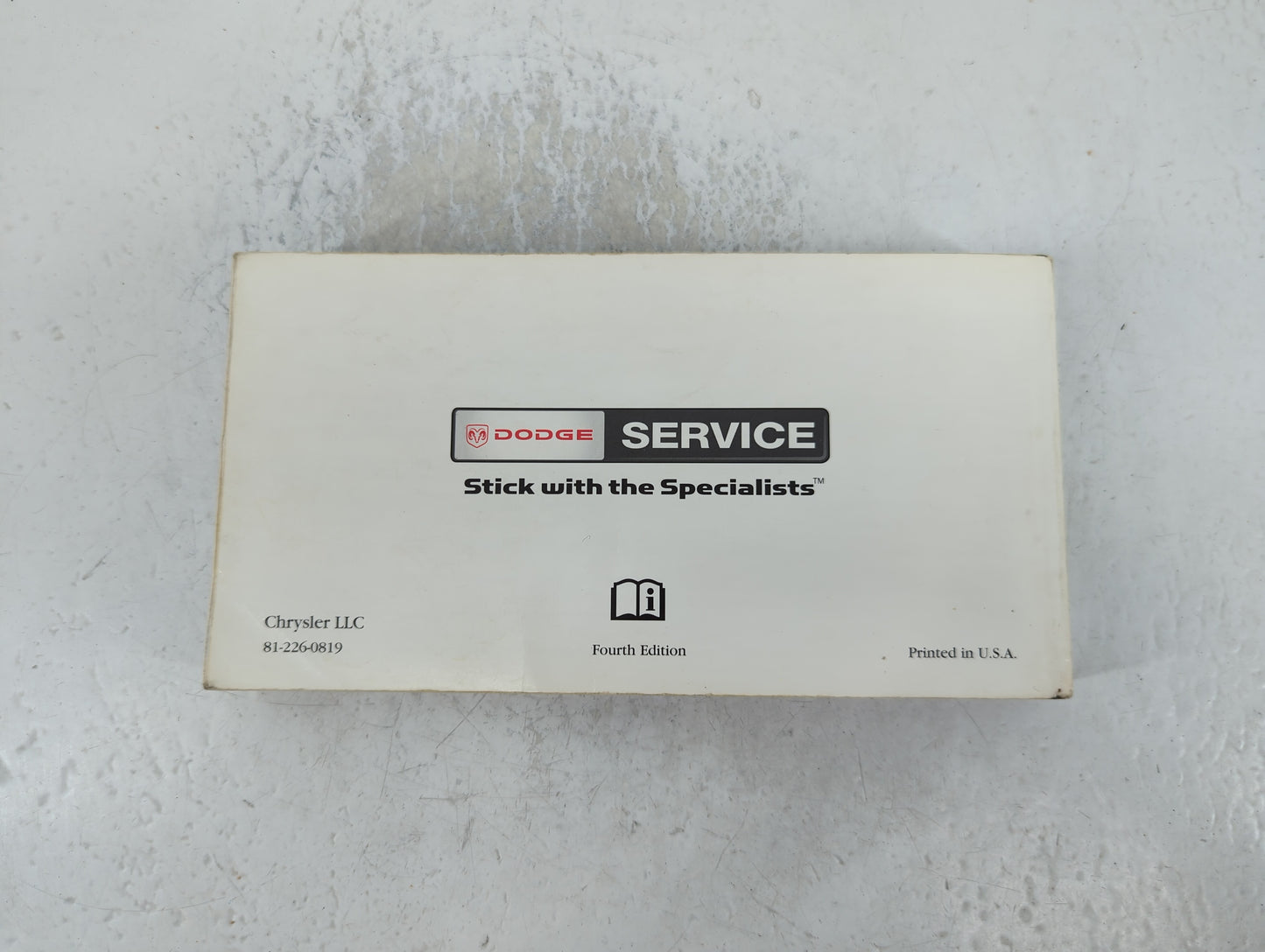 2008 Dodge Caravan Owners Manual Book Guide P/N:81-226-0819 OEM Used Auto Parts - Oemusedautoparts1.com