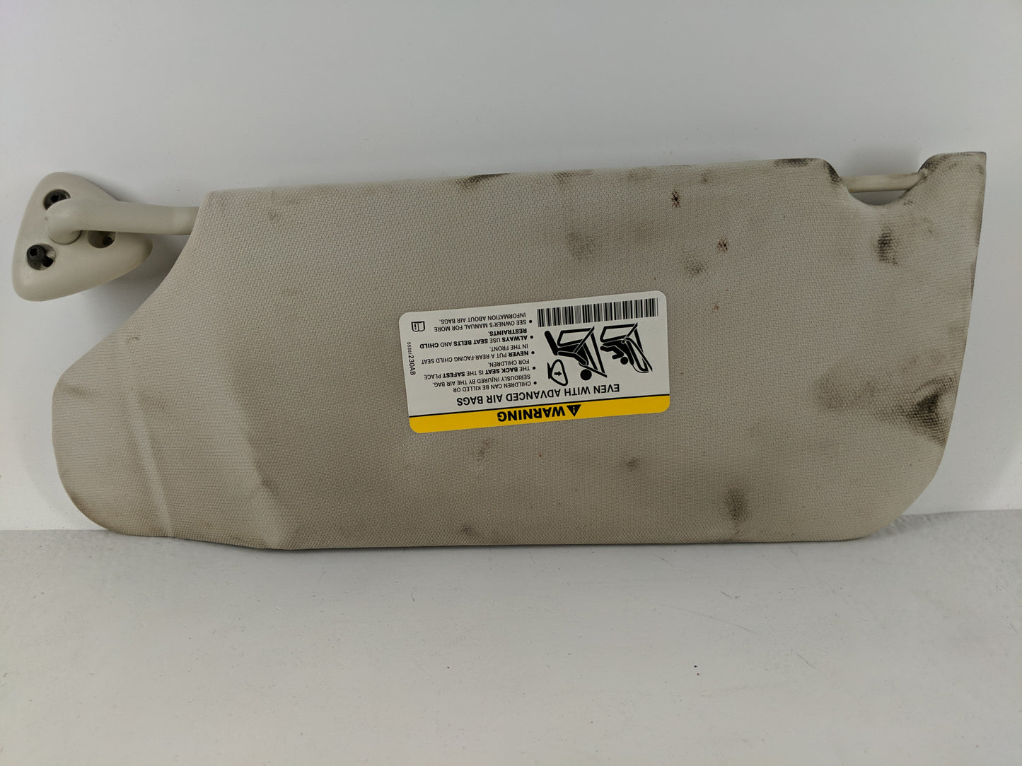 2008-2010 Dodge Charger Sun Visor Shade Replacement Passenger Right Mirror Fits Fits 2008 2009 2010 OEM Used Auto Parts - Oe