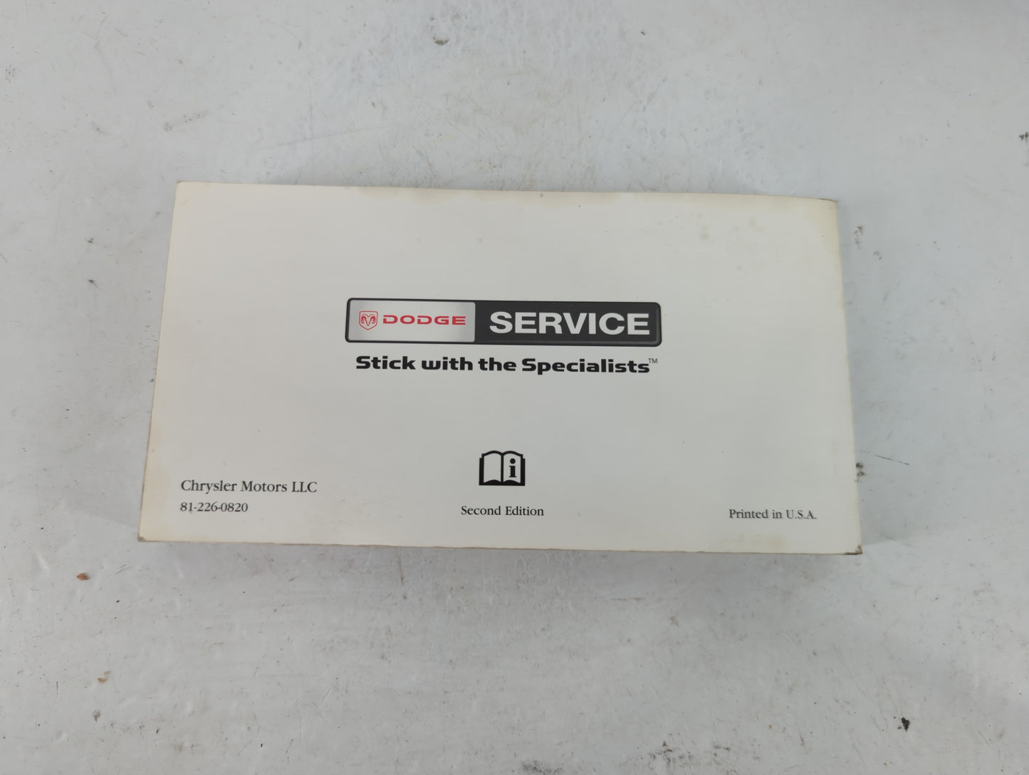 2008 Dodge Charger Owners Manual Book Guide P/N:81-226-0820 OEM Used Auto Parts - Oemusedautoparts1.com