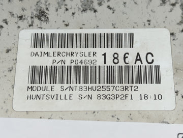 2008 Dodge Durango PCM Engine Control Computer ECU ECM PCU OEM P/N:04692186AC Fits OEM Used Auto Parts