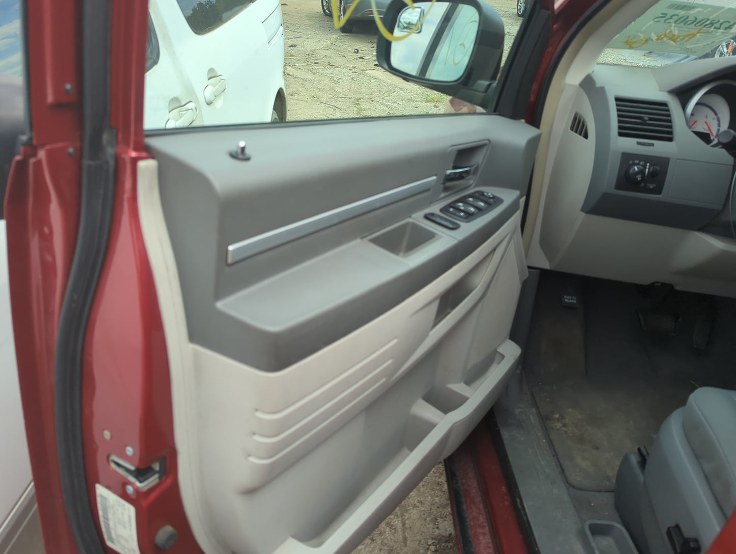 2008 Dodge Grand Caravan Front Left Driver Interior Door Panel Trim - Oemusedautoparts1.com