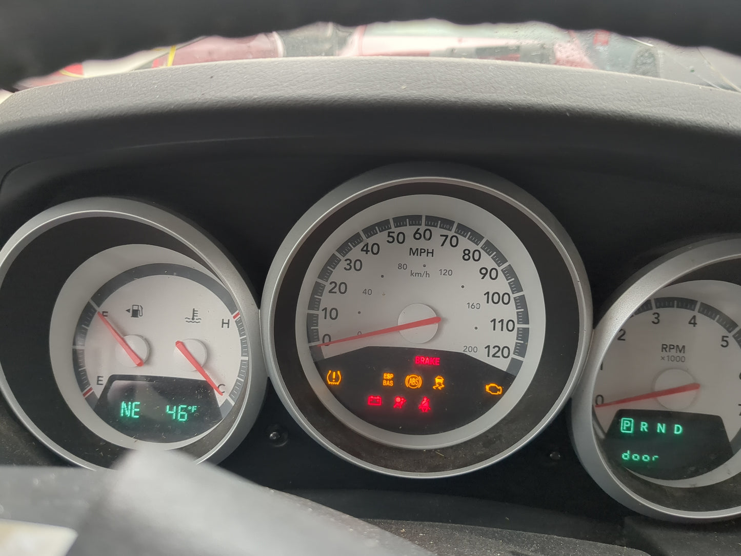 2008 Dodge Grand Caravan Instrument Cluster Speedometer Gauges Fits OEM Used Auto Parts - Oemusedautoparts1.com