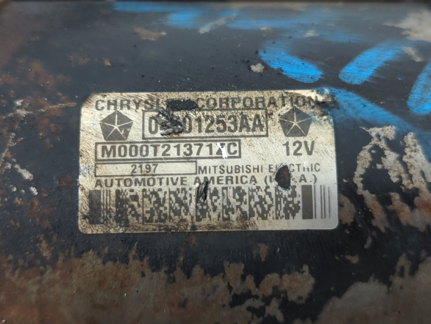 2005-2008 Dodge Ram 1500 Car Starter Motor Solenoid OEM P/N:M000T21371ZC Fits Fits 2005 2006 2007 2008 OEM Used Auto Parts -