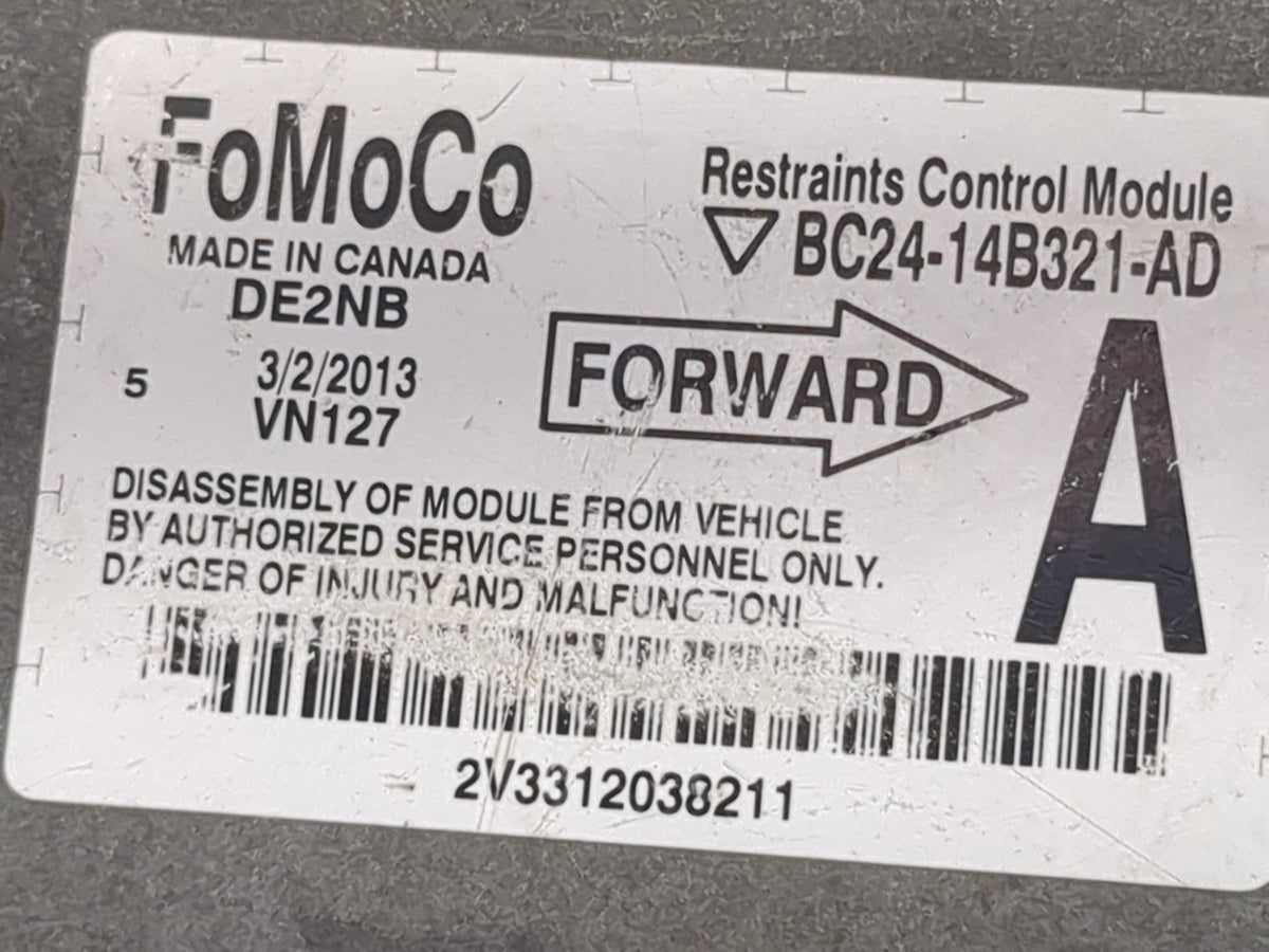 Ford E350 Srs Safety Restraint System Module Bc24-14b321-ad - Oemusedautoparts1.com