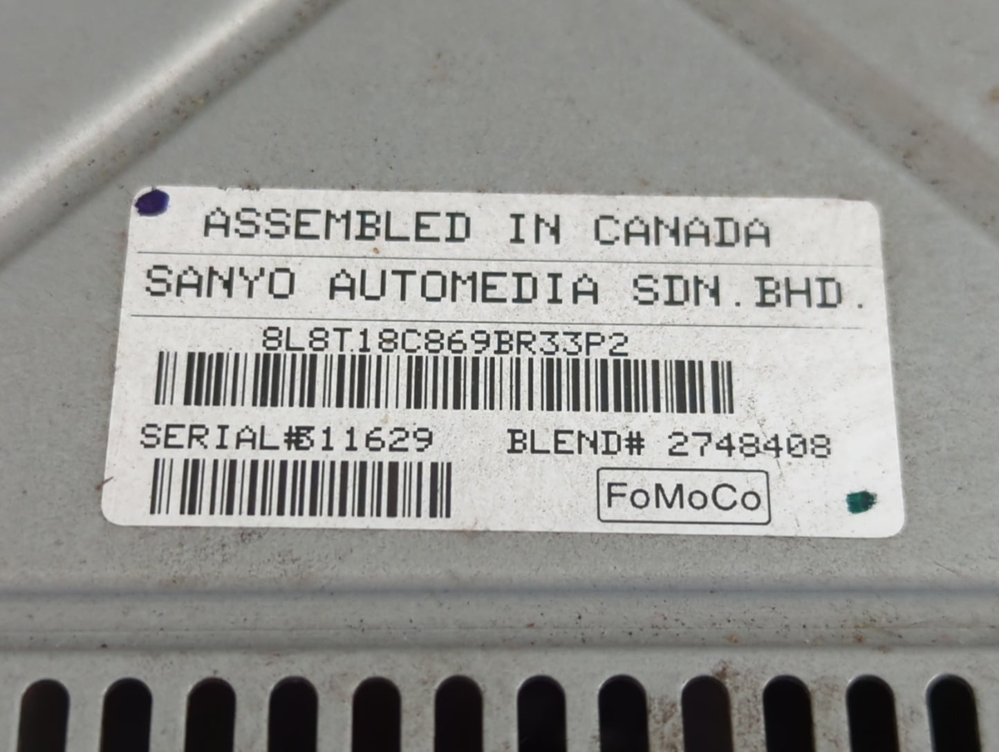 2008 Ford Escape Radio AM FM Cd Player Receiver Replacement Fits OEM Used Auto Parts - Oemusedautoparts1.com
