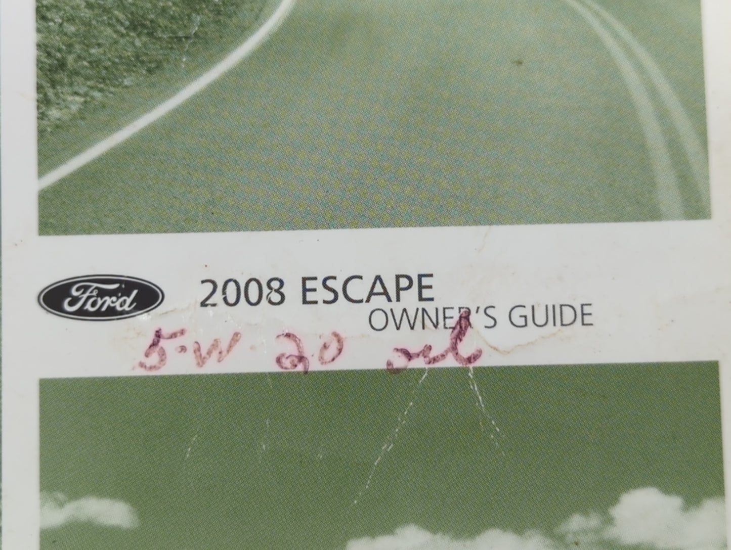 2008 Ford Escape Owners Manual Book Guide OEM Used Auto Parts - Oemusedautoparts1.com