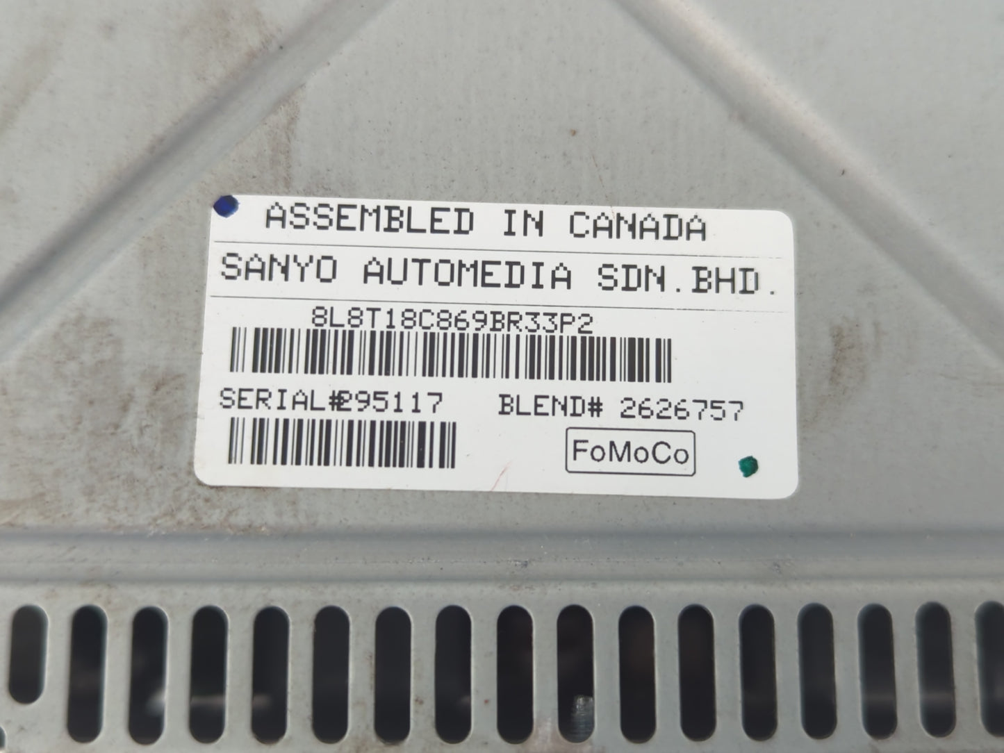 2008 Ford Escape Radio AM FM Cd Player Receiver Replacement P/N:8L8T 18C869 BR Fits OEM Used Auto Parts - Oemusedautoparts1.