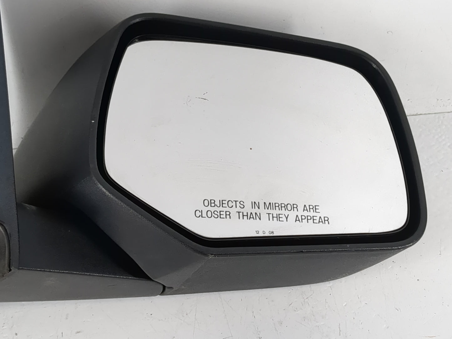 2008-2009 Ford Escape Passenger Right Side View Manual Door Mirror Black - Oemusedautoparts1.com