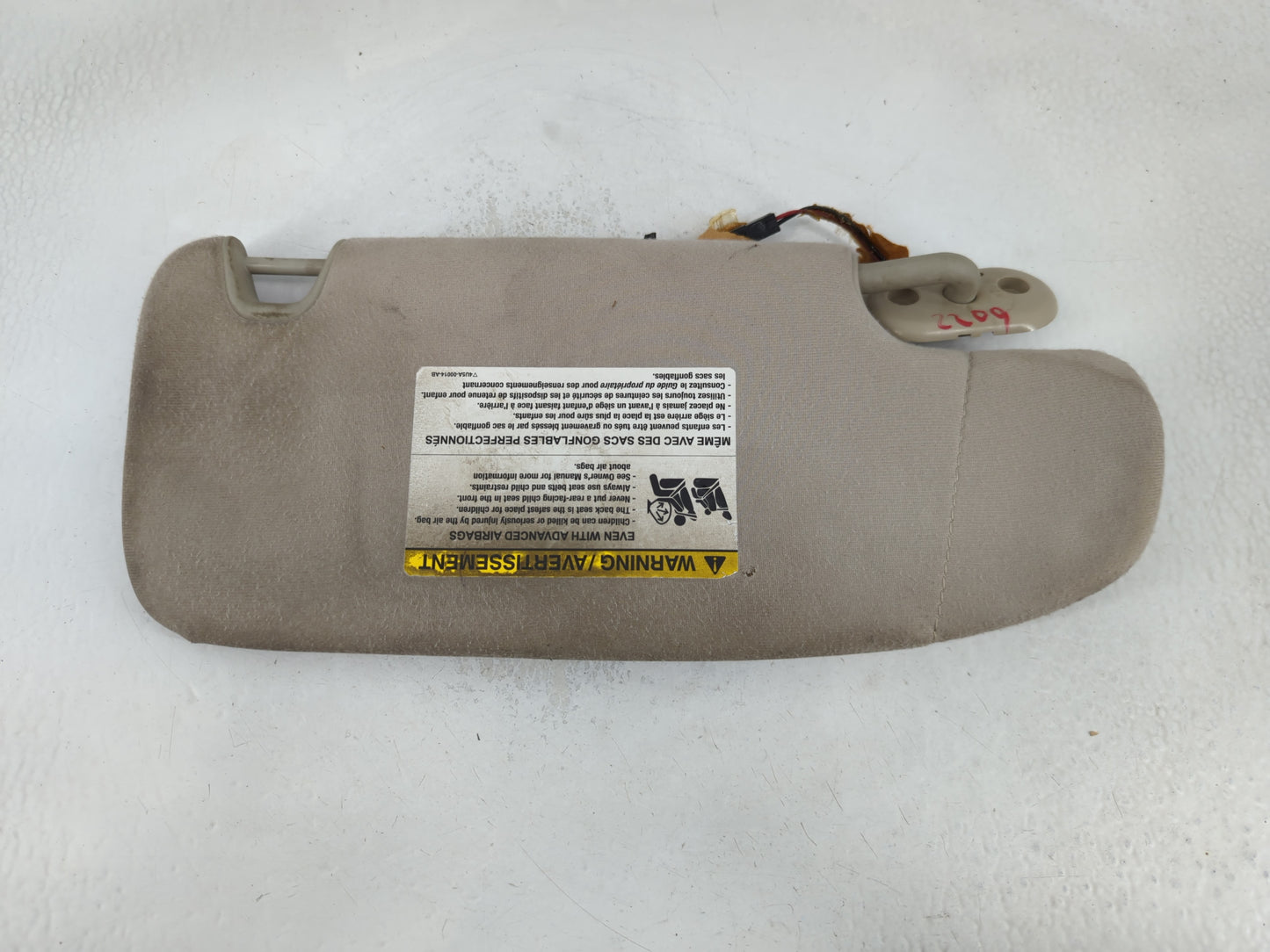 2006-2009 Ford Fusion Sun Visor Shade Replacement Driver Left Mirror Fits Fits 2006 2007 2008 2009 OEM Used Auto Parts - Oem
