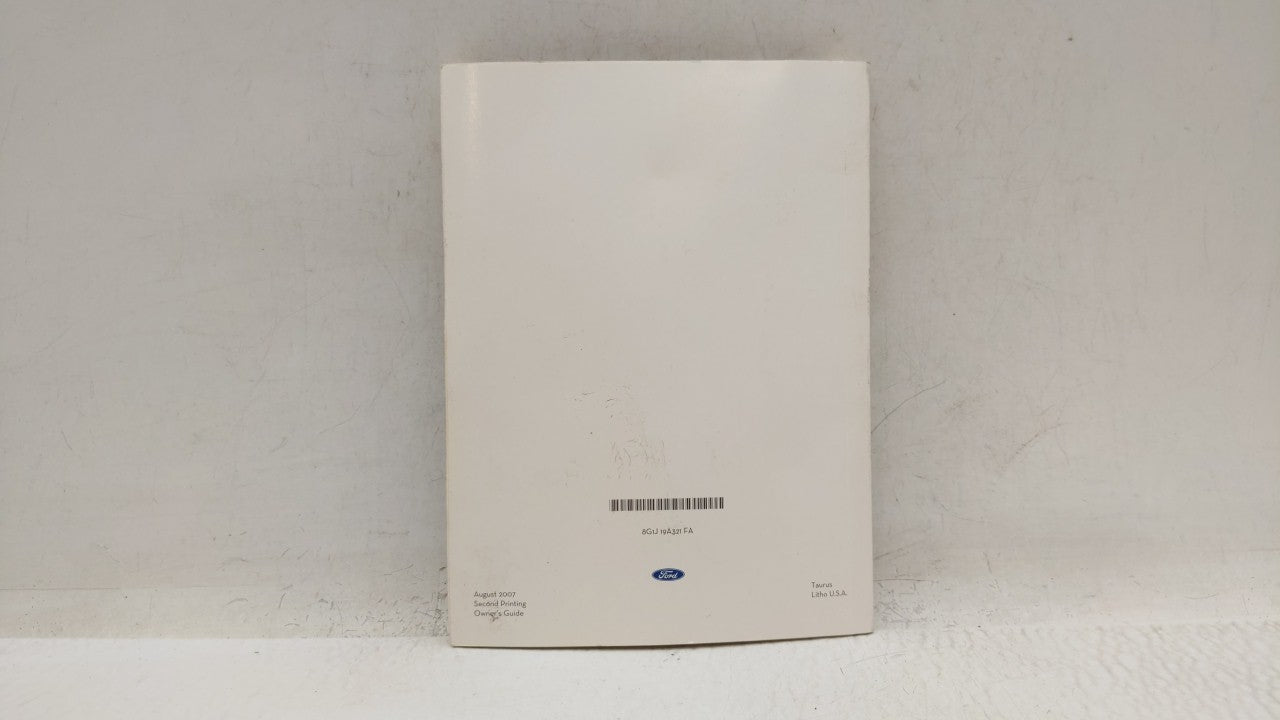 2008 Ford Taurus Owners Manual Book Guide OEM Used Auto Parts - Oemusedautoparts1.com