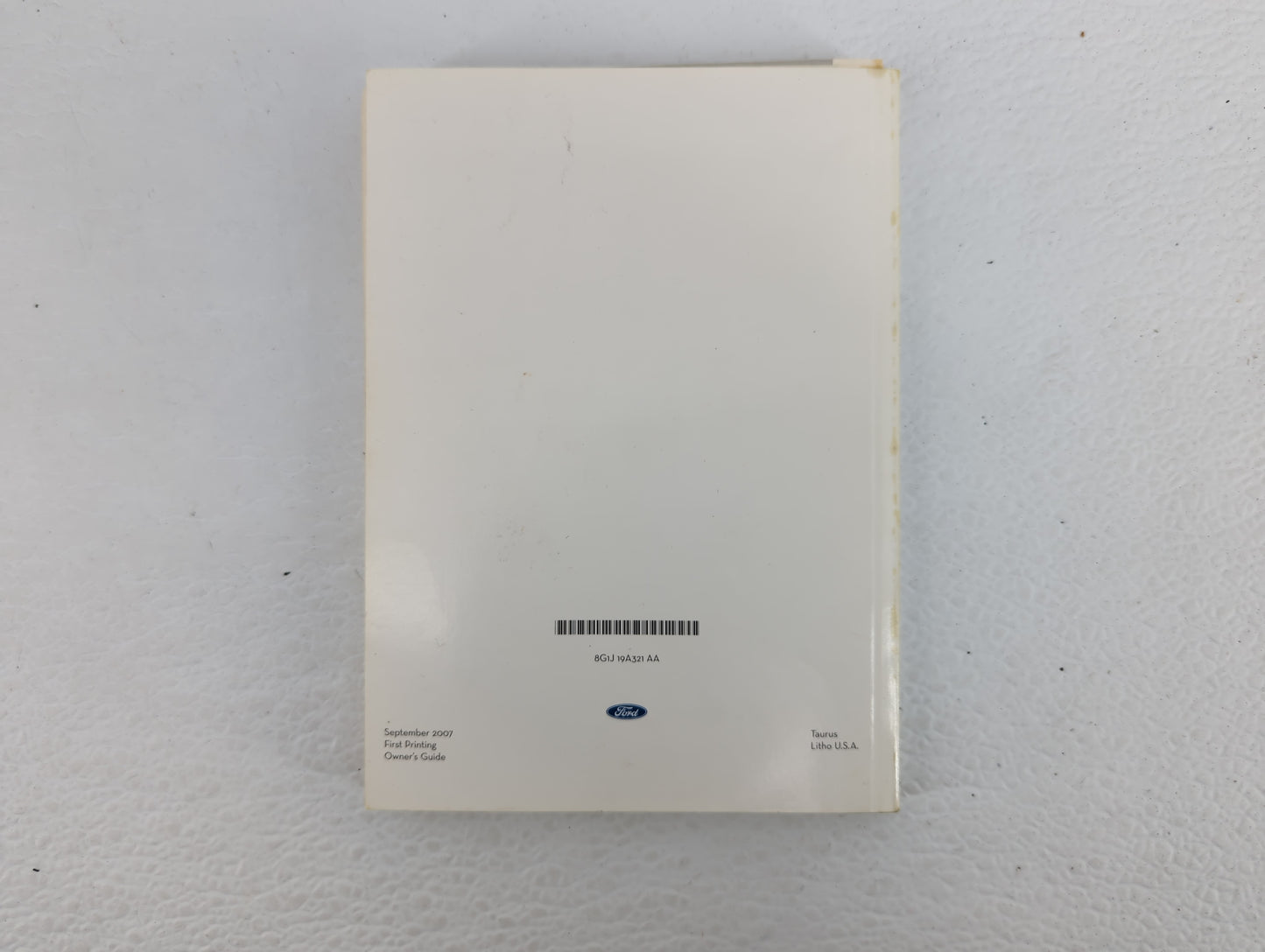 2008 Ford Taurus Owners Manual Book Guide P/N:8G1J 19A321 OEM Used Auto Parts - Oemusedautoparts1.com