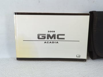 2008 Gmc Acadia Owners Manual Book Guide OEM Used Auto Parts
