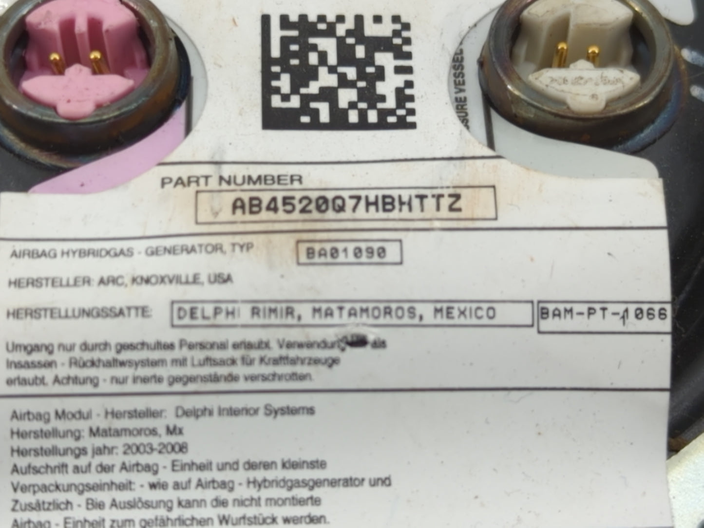 Gmc Yukon Air Bag Driver Left Steering Wheel Mounted - Oemusedautoparts1.com
