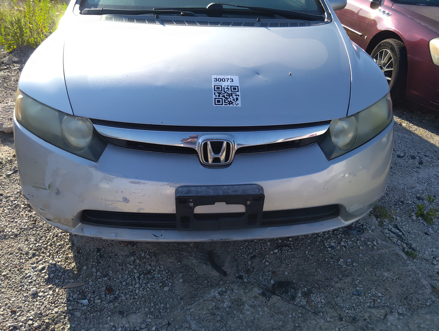 2006-2008 Honda Civic Front Grille Bumper Not Included - Oemusedautoparts1.com