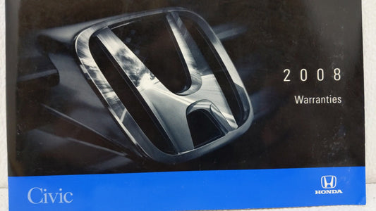 2008 Honda Civic Del Sol Owners Manual Book Guide OEM Used Auto Parts