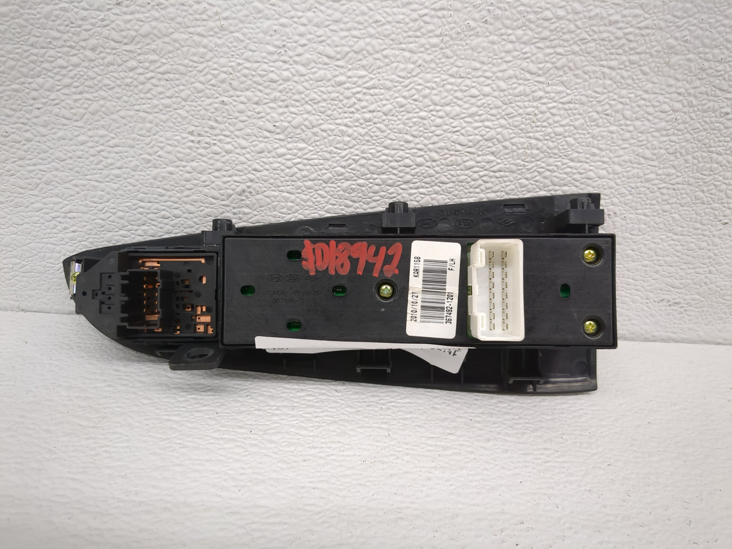 2007-2010 Hyundai Elantra Master Power Window Switch Replacement Driver Side Left P/N:367492-1200X Fits Fits 2007 2008 2009