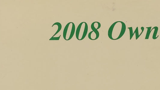 2008 Hyundai Elantra Owners Manual Book Guide OEM Used Auto Parts