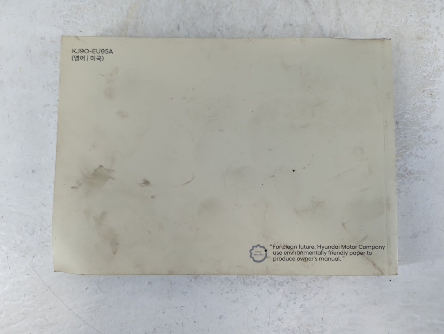 2008 Hyundai Kona Owners Manual Book Guide P/N:KJ90-EU95A OEM Used Auto Parts - Oemusedautoparts1.com