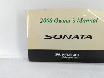 2008 Hyundai Sonata Owners Manual Book Guide OEM Used Auto Parts