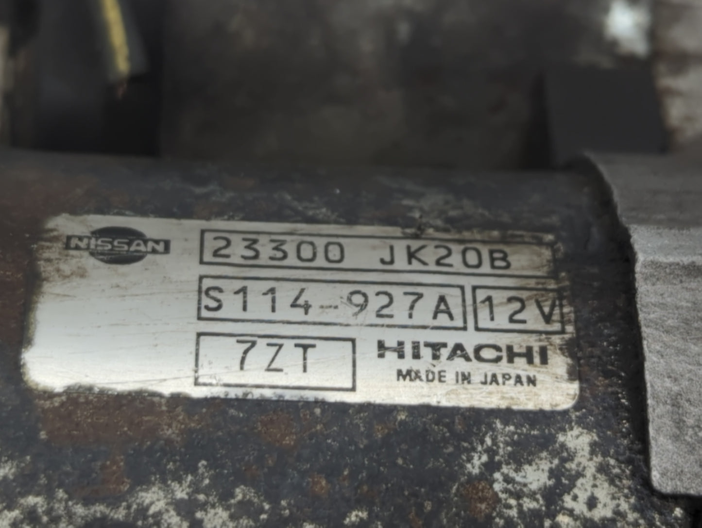 2009-2012 Infiniti Fx35 Car Starter Motor Solenoid OEM P/N:S114-927A 23300 JK20B Fits Fits 2007 2008 2009 2010 2011 2012 OEM