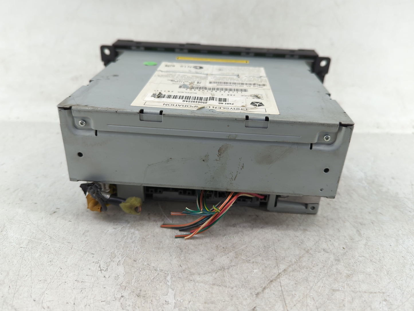 2008-2009 Jeep Grand Cherokee Radio AM FM Cd Player Receiver Replacement P/N:05064922AG Fits Fits 2007 2008 2009 2010 2011 O