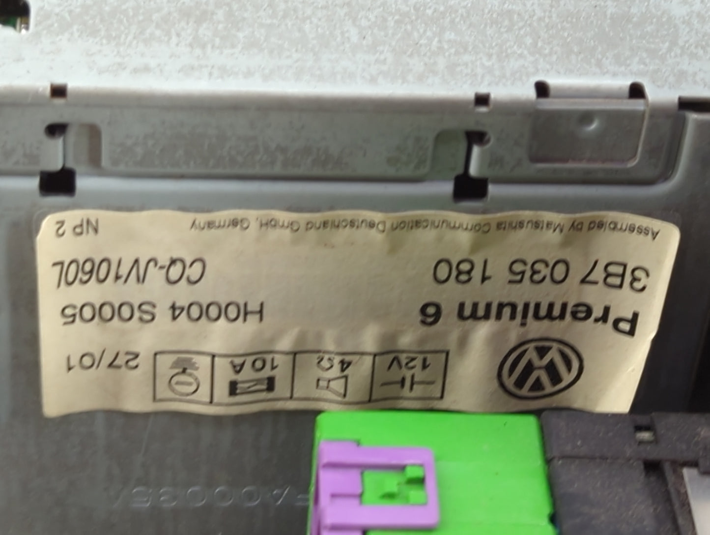 2007-2009 Kia Spectra Radio AM FM Cd Player Receiver Replacement P/N:CQ-JV1060L 3B7 035 180 Fits Fits 2007 2008 2009 OEM Use