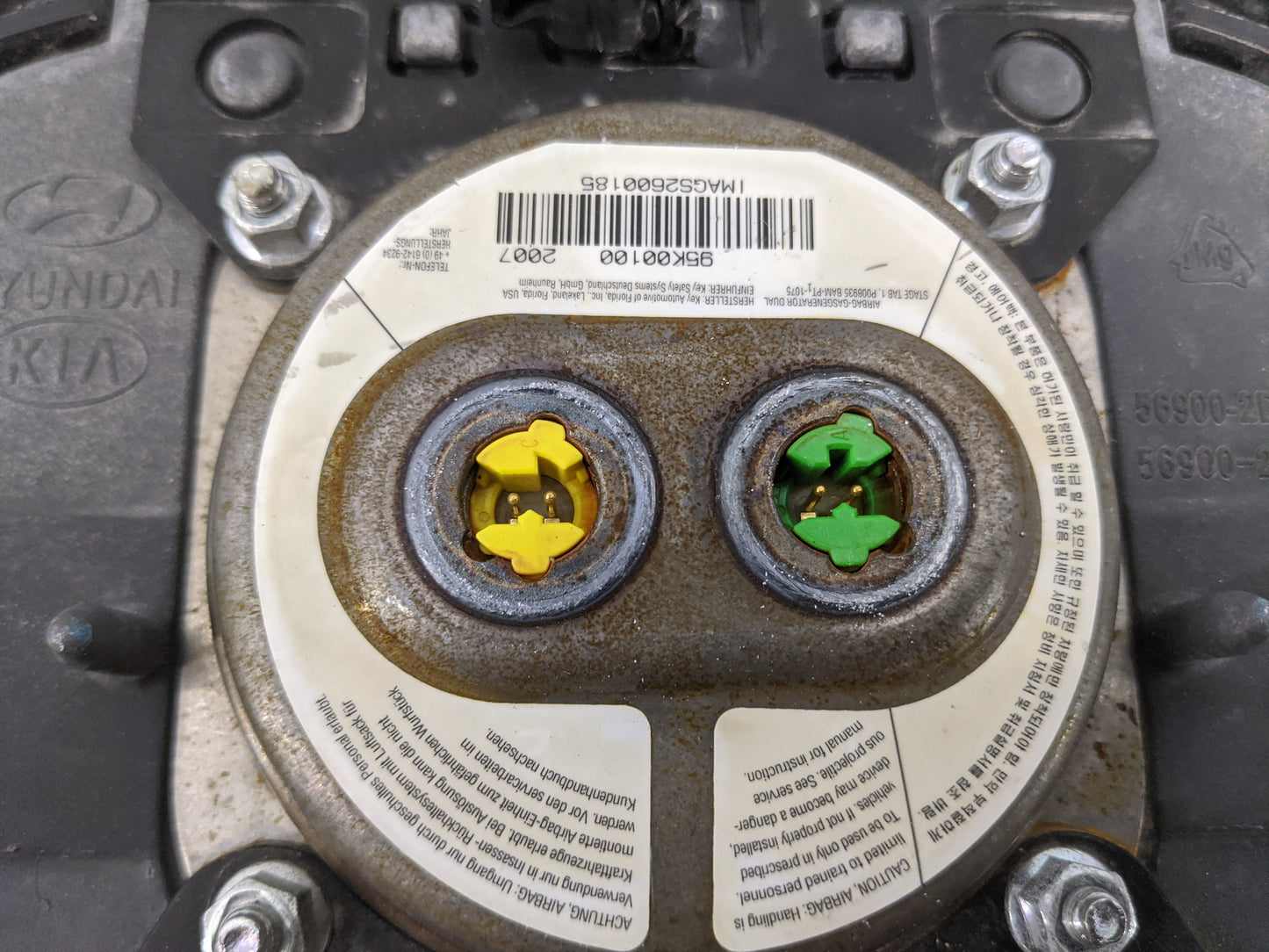 2007-2009 Kia Spectra Air Bag Driver Left Steering Wheel Mounted 1477645 - Oemusedautoparts1.com