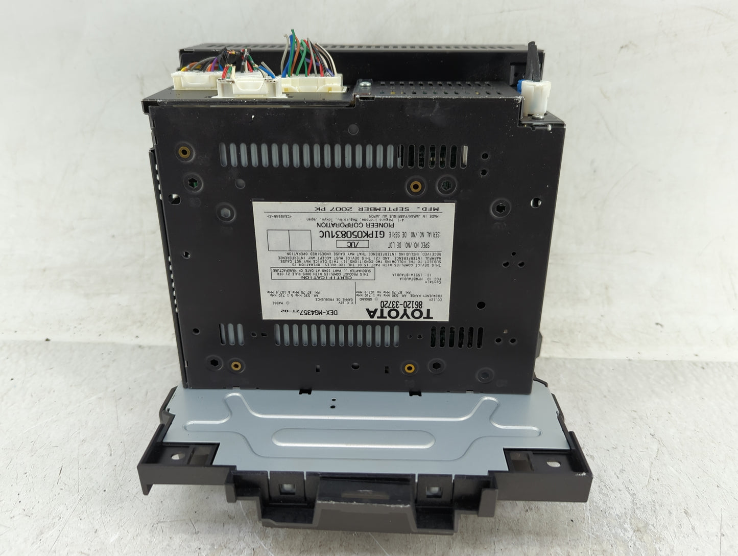 2007-2009 Lexus Es350 Radio AM FM Cd Player Receiver Replacement P/N:86120-33720 Fits Fits 2007 2008 2009 OEM Used Auto Part