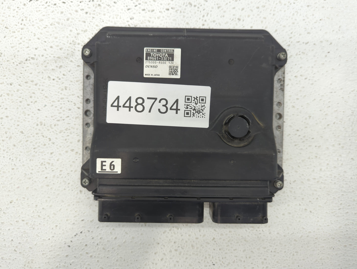 2008-2009 Lexus Es350 PCM Engine Control Computer ECU ECM PCU OEM P/N:89661-33E71 89661-33E70 Fits Fits 2008 2009 OEM Used A