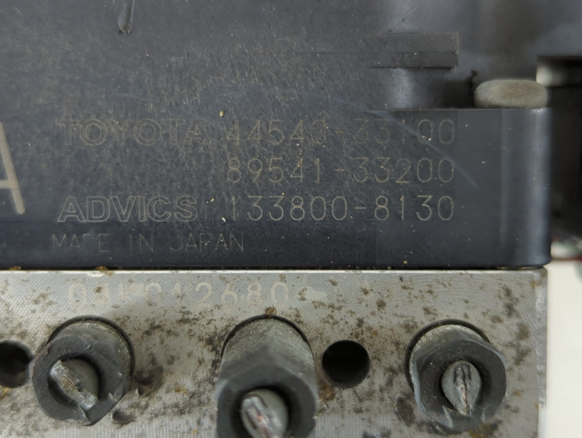 2007-2008 Lexus Es350 Anti-Lock Brake ABS Pump Module Actuator OEM P/N:133800-8130 89541-33200, 44540-33100 Fits Fits 2007 2