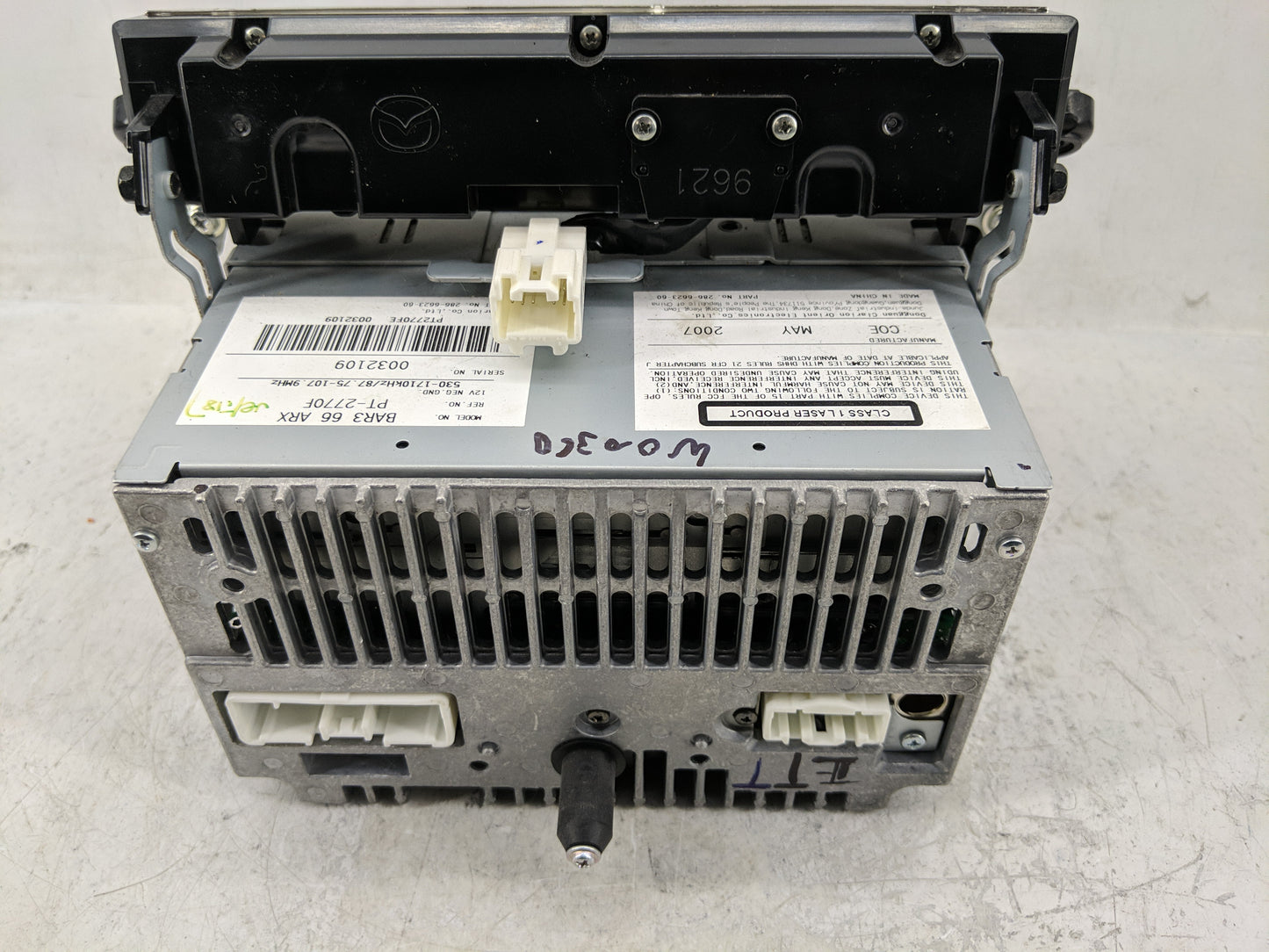2008 Mazda 3 Radio AM FM Cd Player Receiver Replacement P/N:BAR3 66 ARX Fits OEM Used Auto Parts - Oemusedautoparts1.com