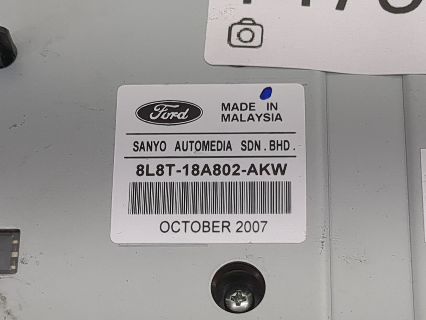 2008-2008 Mazda Tribute Radio Control Panel Black - Oemusedautoparts1.com