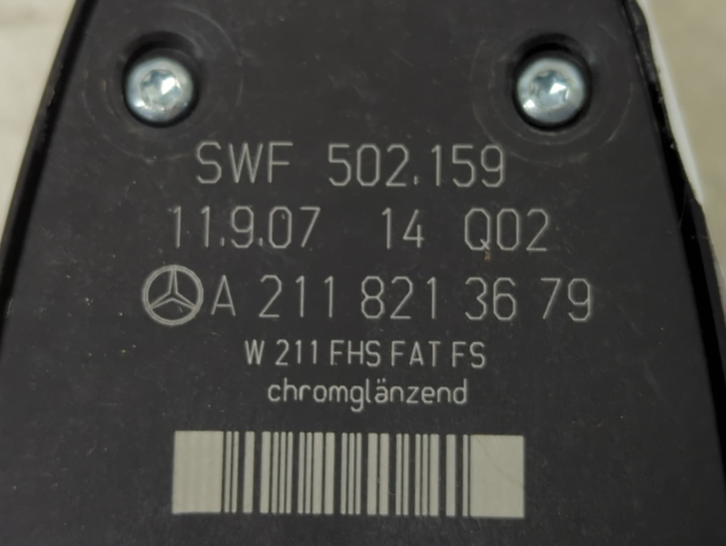 2008 Mercedes-Benz E-Class Master Power Window Switch Replacement Driver Side Left P/N:A2118213679 SWF 502.159 Fits OEM Used
